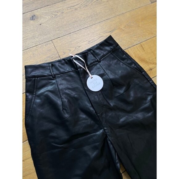 More to Come Alani Faux Leather  Pant Black Women's Size Large - Picture 6 of 9